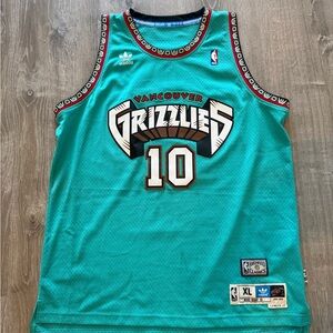 Authentic Adidas Mike Bibby Vancouver Grizzlies Throwback Jersey